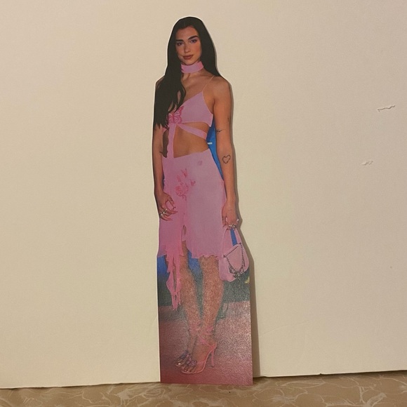 Hand Crafted Art Dua Lipa Cardboard Cutout Poshmark